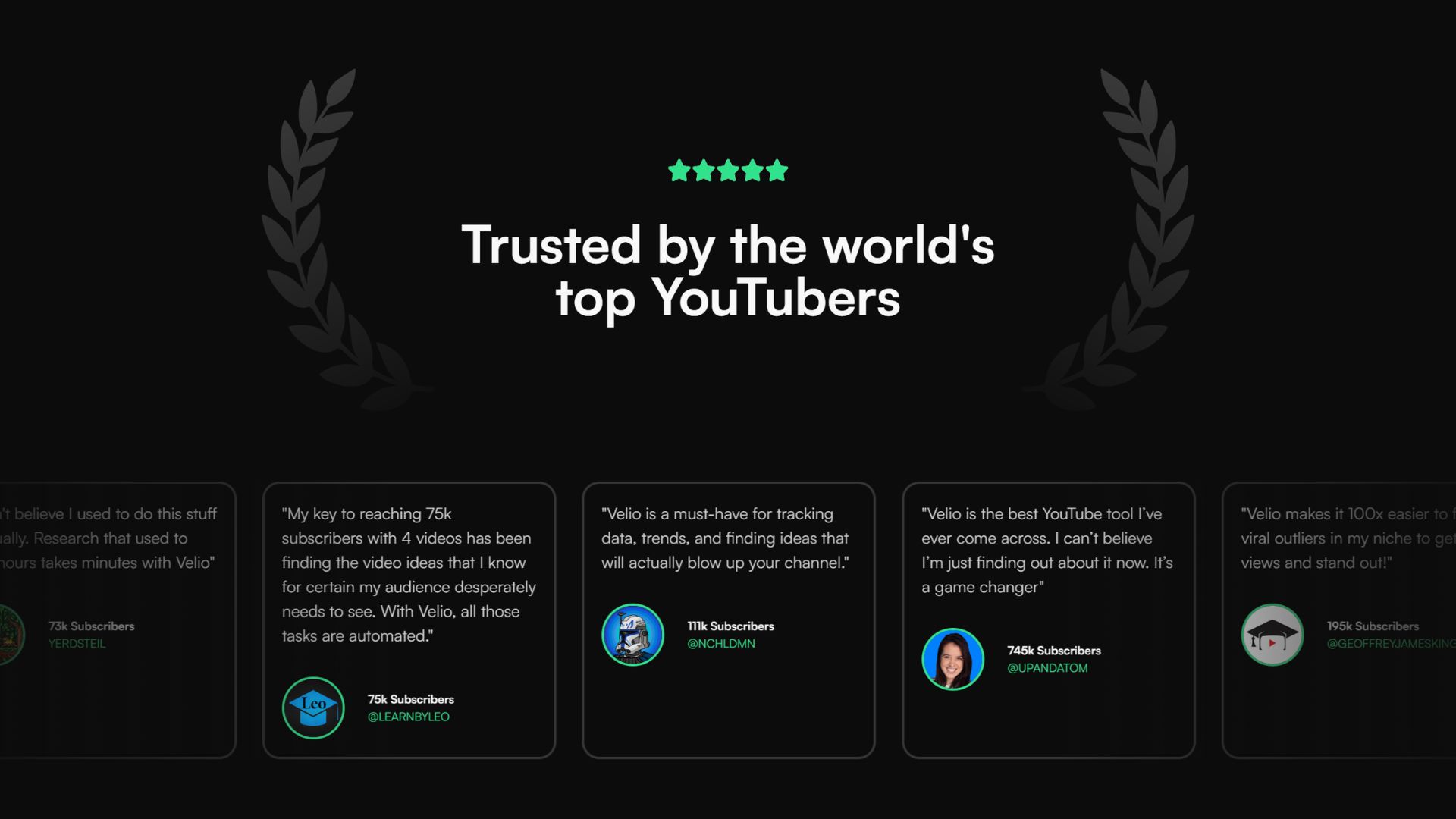 Velio landing page design case study with a 52.1% lead conversion rate