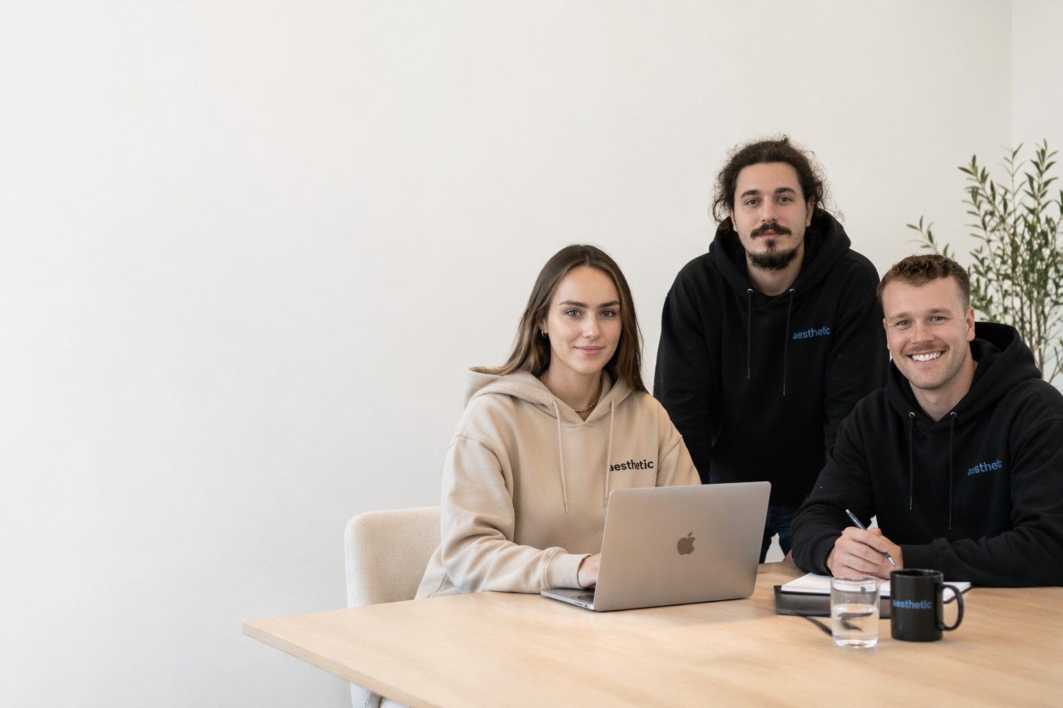 The Aesthetic Digital Marketing team together at the Wollongong studio