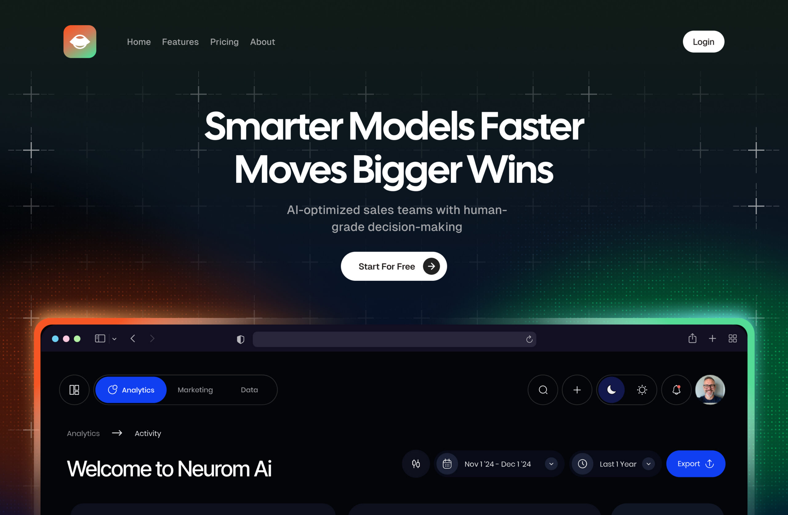 Custom website design by Aesthetic Digital Marketing showcasing editorial layout and bold typography