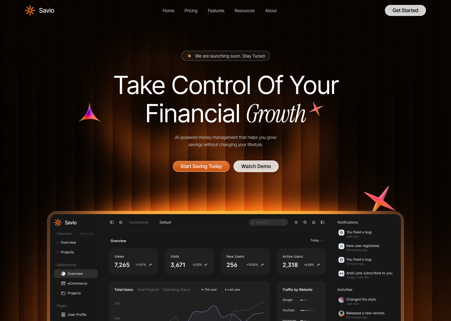 Custom hospitality website with cinematic homepage and booking flow