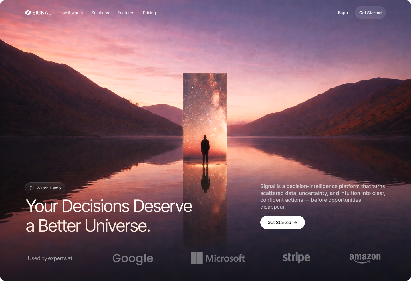 Custom retail website with bold hero typography and brand visual system